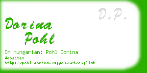 dorina pohl business card